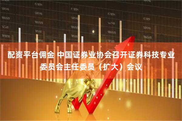 配资平台佣金 中国证券业协会召开证券科技专业委员会主任委员（扩大）会议